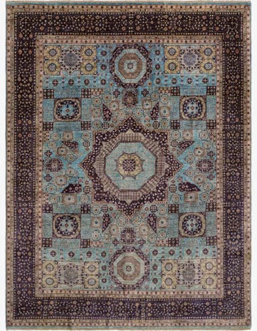 8' 11 x 11' 11 Hand Knotted Mamluk Ziegler Rug