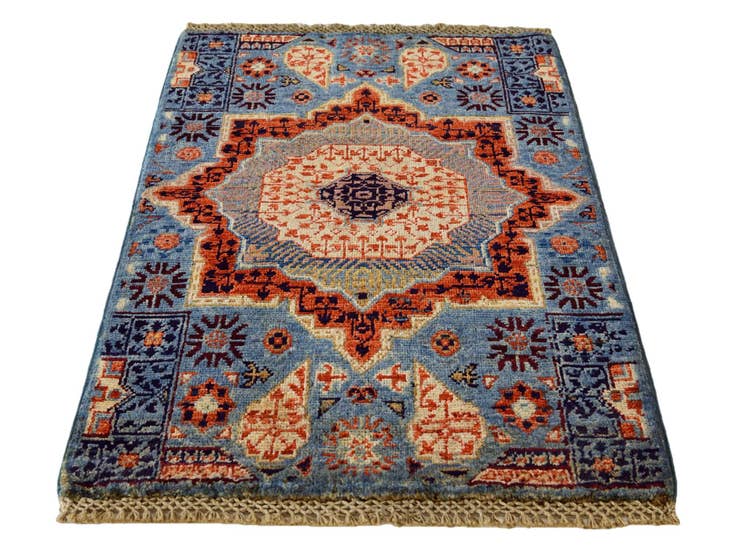 Detail image of 2' x 2' 11 Hand Knotted Mamluk Ziegler Rug
