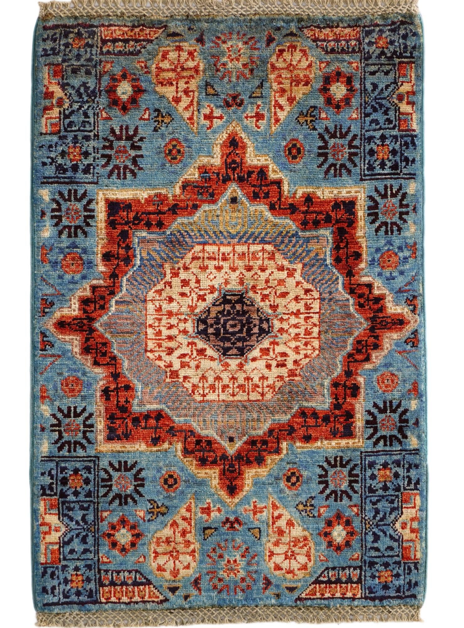 2' x 2' 11 Hand Knotted Mamluk Ziegler Rug