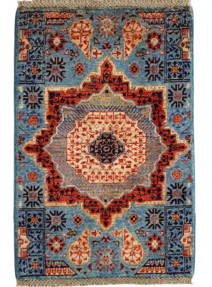 2' x 2' 11 Hand Knotted Mamluk Ziegler Rug