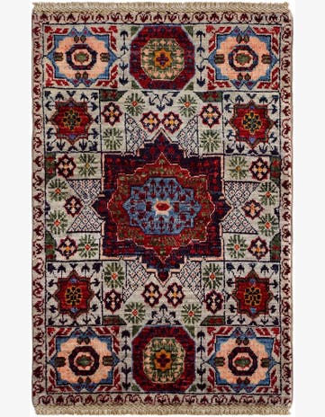 2' x 3' Hand Knotted Mamluk Ziegler Rug