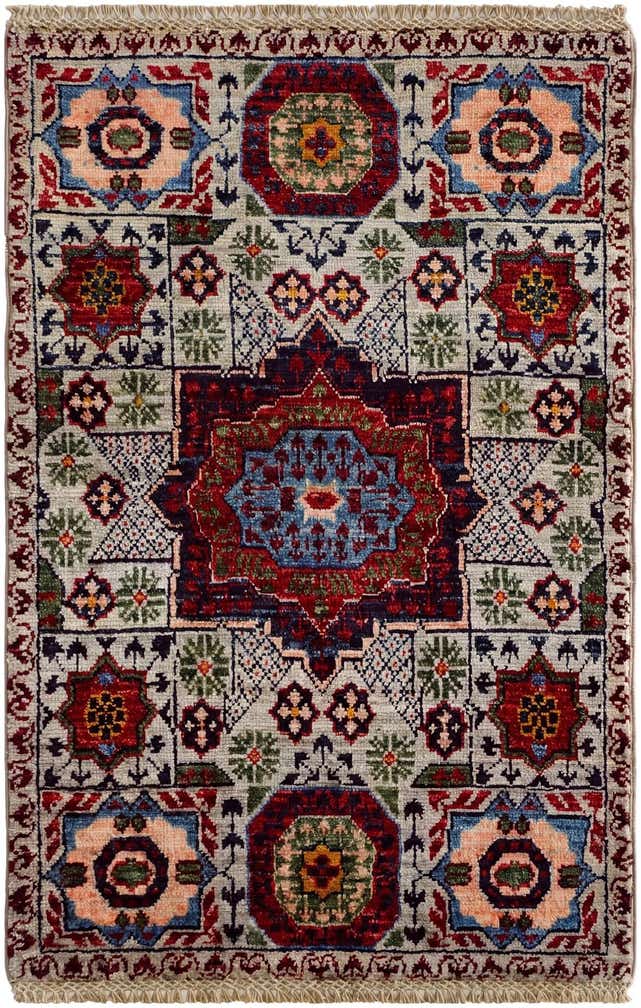 2' x 3' Hand Knotted Mamluk Ziegler Rug