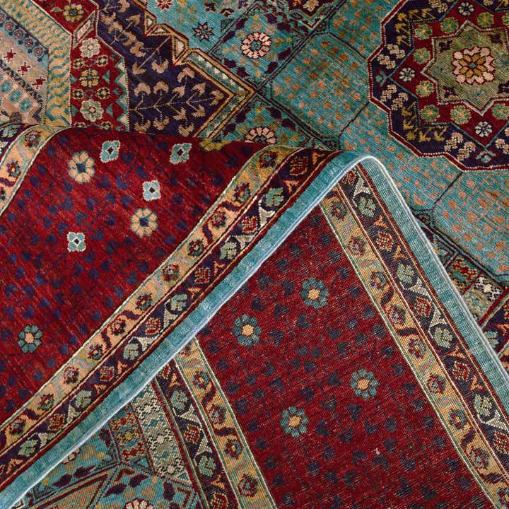 8' 2 x 9' 11 Hand Knotted Mamluk Ziegler Rug