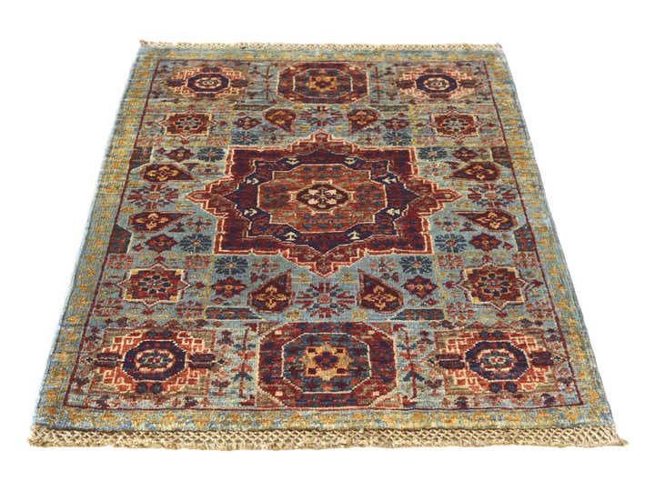 2' 2 x 2' 11 Hand Knotted Mamluk Ziegler Rug