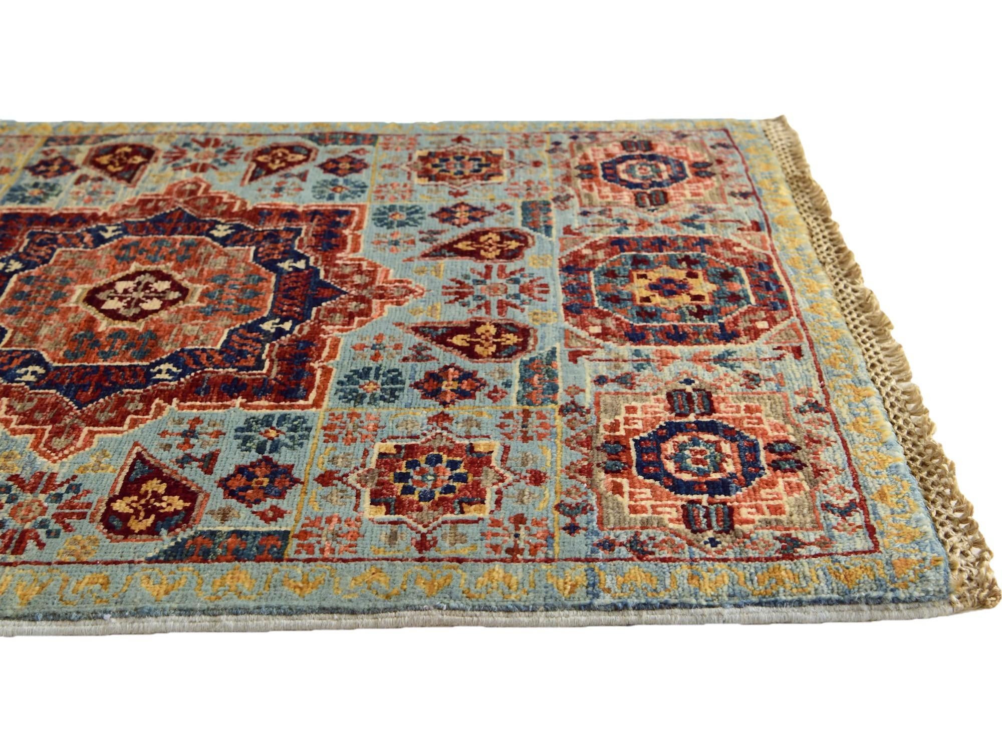 2' 2 x 2' 11 Hand Knotted Mamluk Ziegler Rug