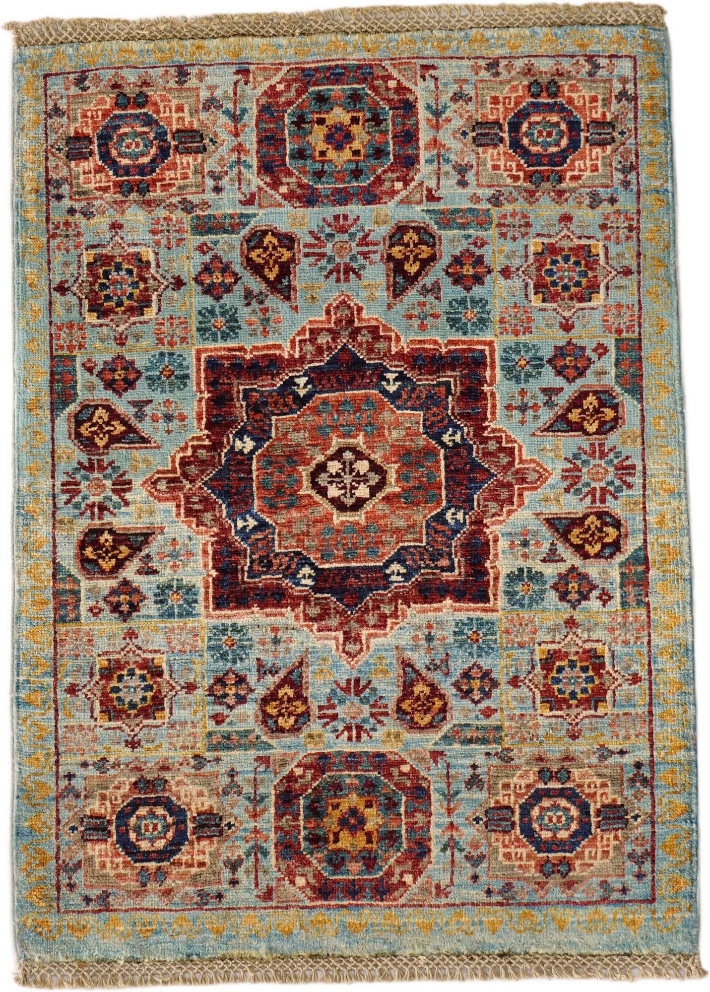 2' 2 x 2' 11 Hand Knotted Mamluk Ziegler Rug