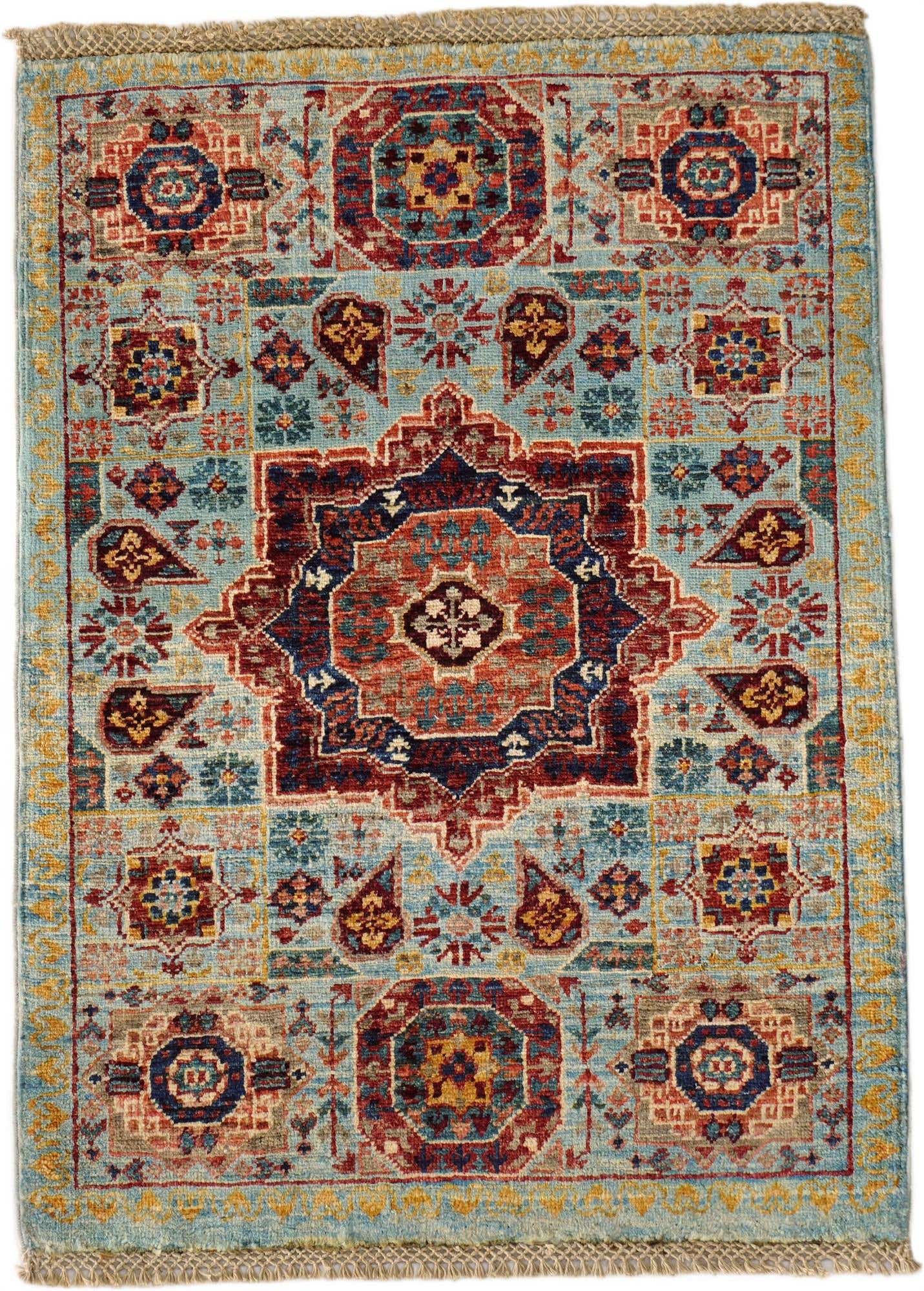 2' 2 x 2' 11 Hand Knotted Mamluk Ziegler Rug