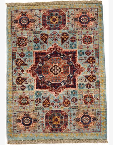 2' 2 x 2' 11 Hand Knotted Mamluk Ziegler Rug