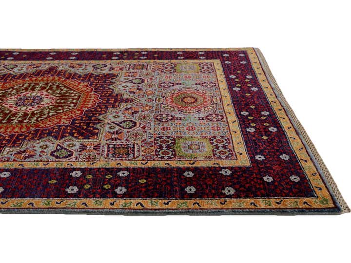 4' 2 x 5' 11 Hand Knotted Mamluk Ziegler Rug