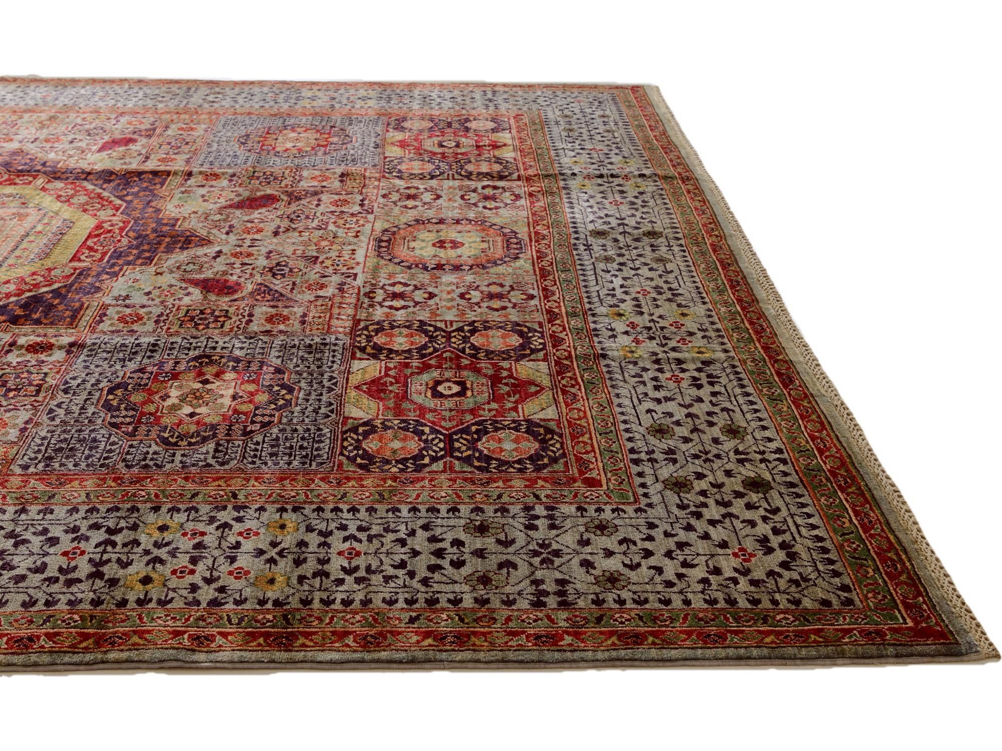 8' 2 x 9' 10 Hand Knotted Mamluk Ziegler Rug