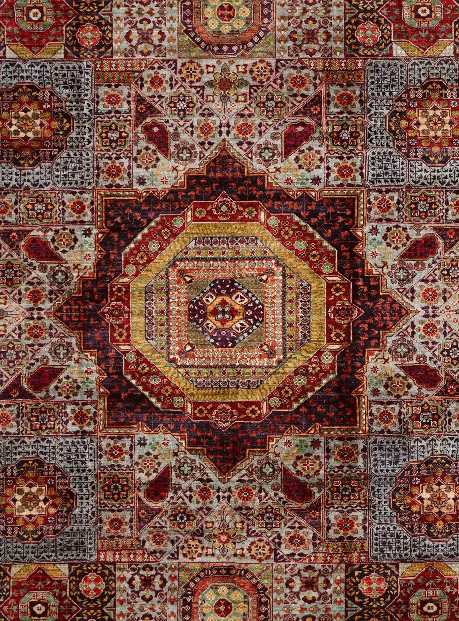 8' 2 x 9' 10 Hand Knotted Mamluk Ziegler Rug