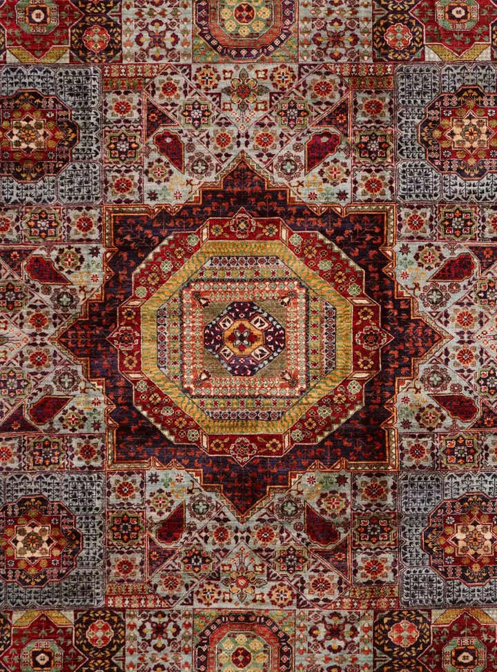 8' 2 x 9' 10 Hand Knotted Mamluk Ziegler Rug