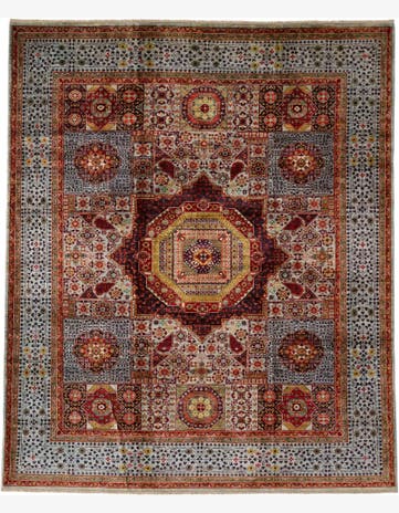 8' 2 x 9' 10 Hand Knotted Mamluk Ziegler Rug