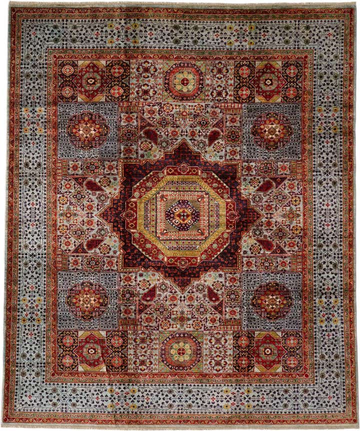 8' 2 x 9' 10 Hand Knotted Mamluk Ziegler Rug