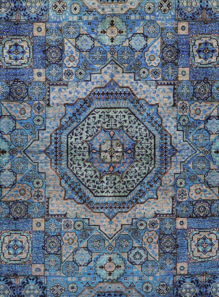 5' 11 x 8' 10 Hand Knotted Mamluk Ziegler Rug