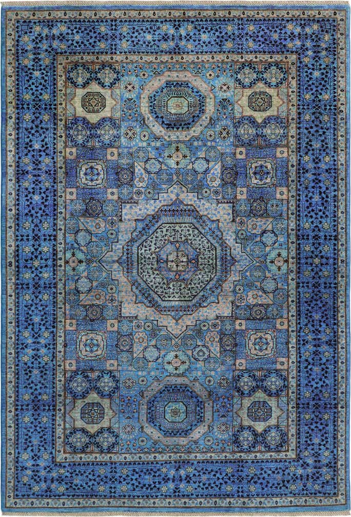 5' 11 x 8' 10 Hand Knotted Mamluk Ziegler Rug