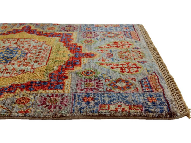 Detail image of 2' 1 x 3' Hand Knotted Mamluk Ziegler Rug