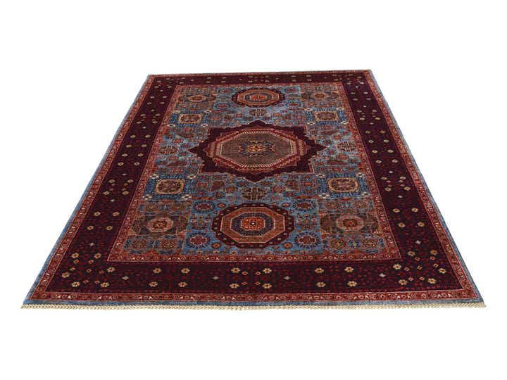 6' 2 x 8' 9 Hand Knotted Mamluk Ziegler Rug