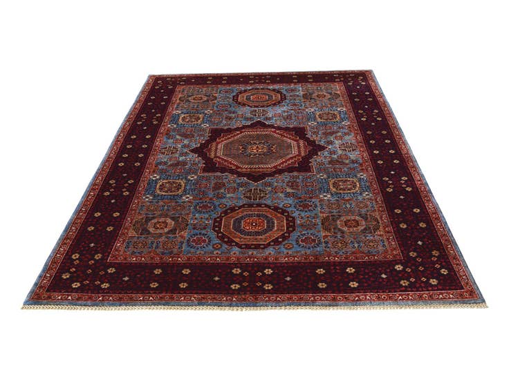 Detail image of 6' 2 x 8' 9 Hand Knotted Mamluk Ziegler Rug
