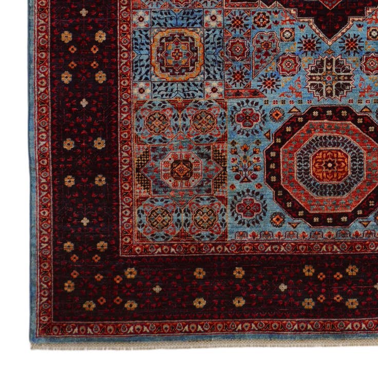 Detail image of 6' 2 x 8' 9 Hand Knotted Mamluk Ziegler Rug