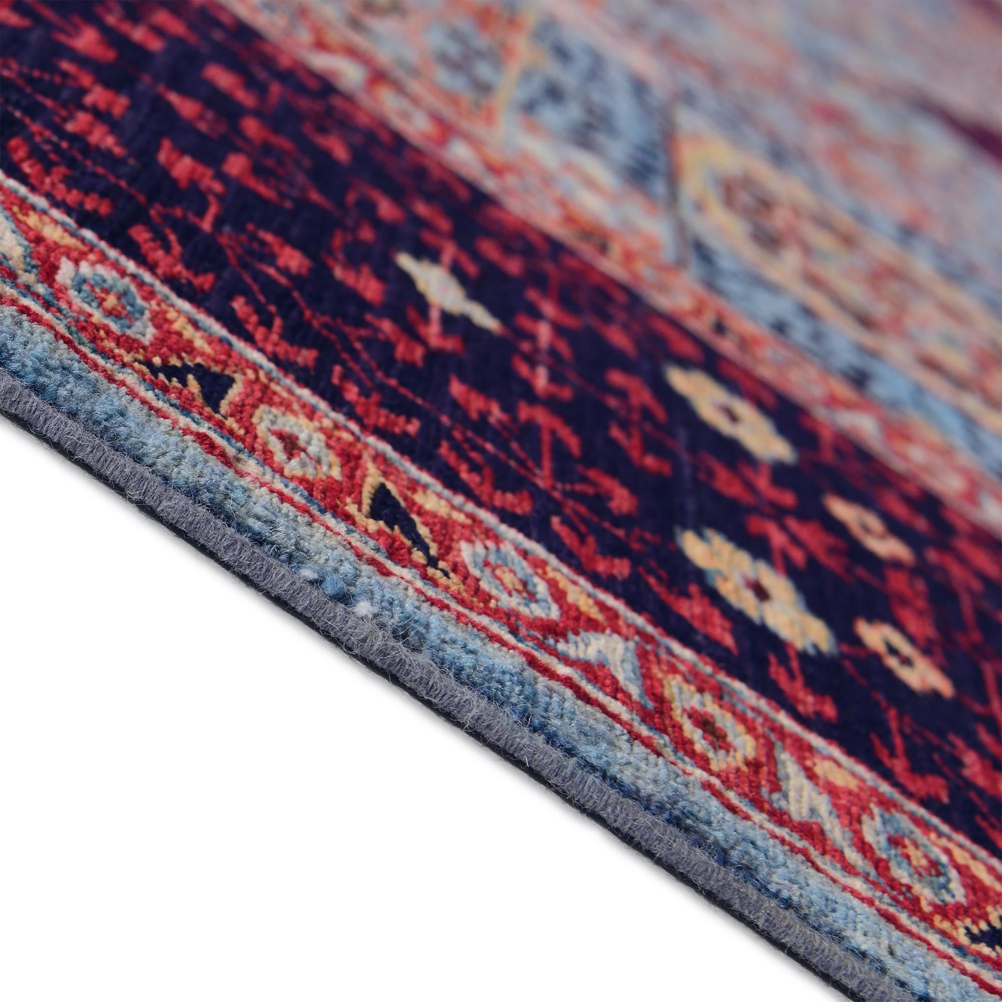 185cm x 265cm Hand Knotted Mamluk Ziegler Rug