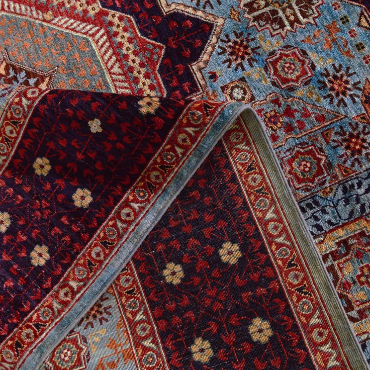 Detail image of 6' 2 x 8' 9 Hand Knotted Mamluk Ziegler Rug