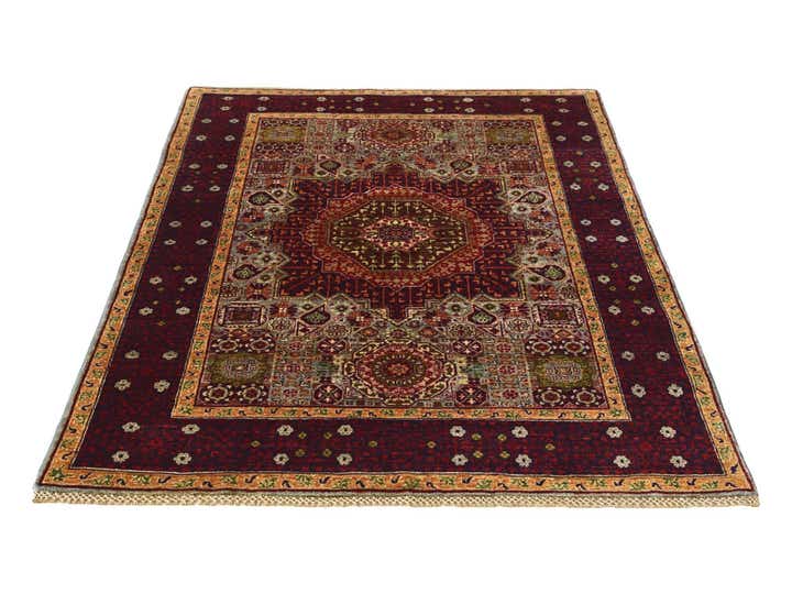 4' 1 x 5' 10 Hand Knotted Mamluk Ziegler Rug