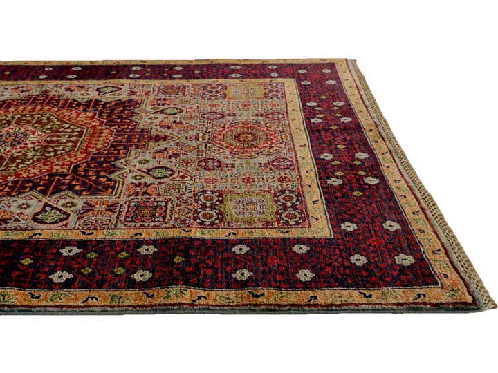 4' 1 x 5' 10 Hand Knotted Mamluk Ziegler Rug