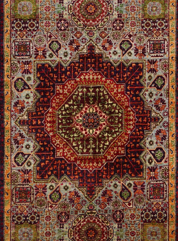 4' 1 x 5' 10 Hand Knotted Mamluk Ziegler Rug