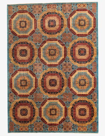 7' x 9' 9 Hand Knotted Mamluk Ziegler Oriental Rug