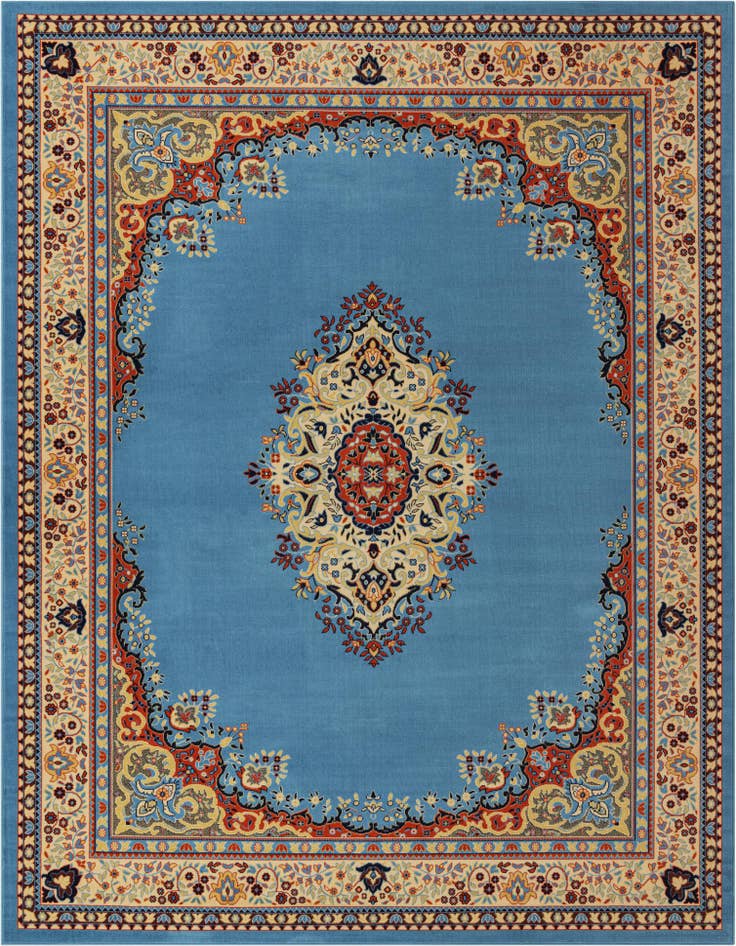 Detail image of 10' x 13' Mashad Design Rug