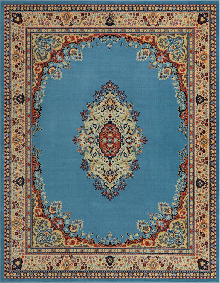 Detail image of 7' 10 x 10' Mashad Design Rug