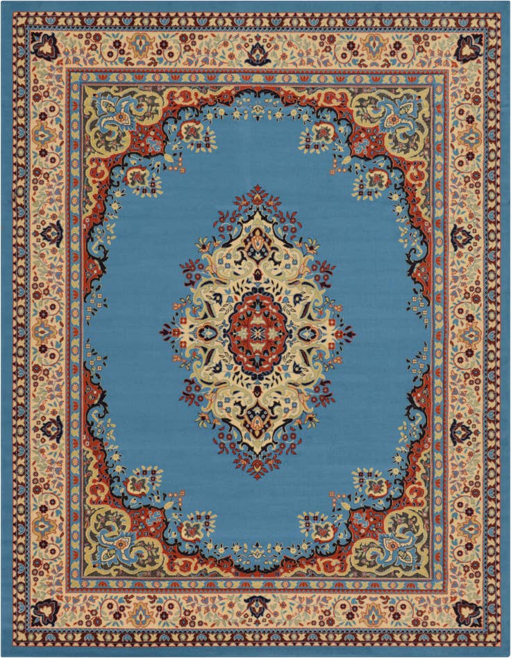 Detail image of 9' x 12' Mashad Design Rug