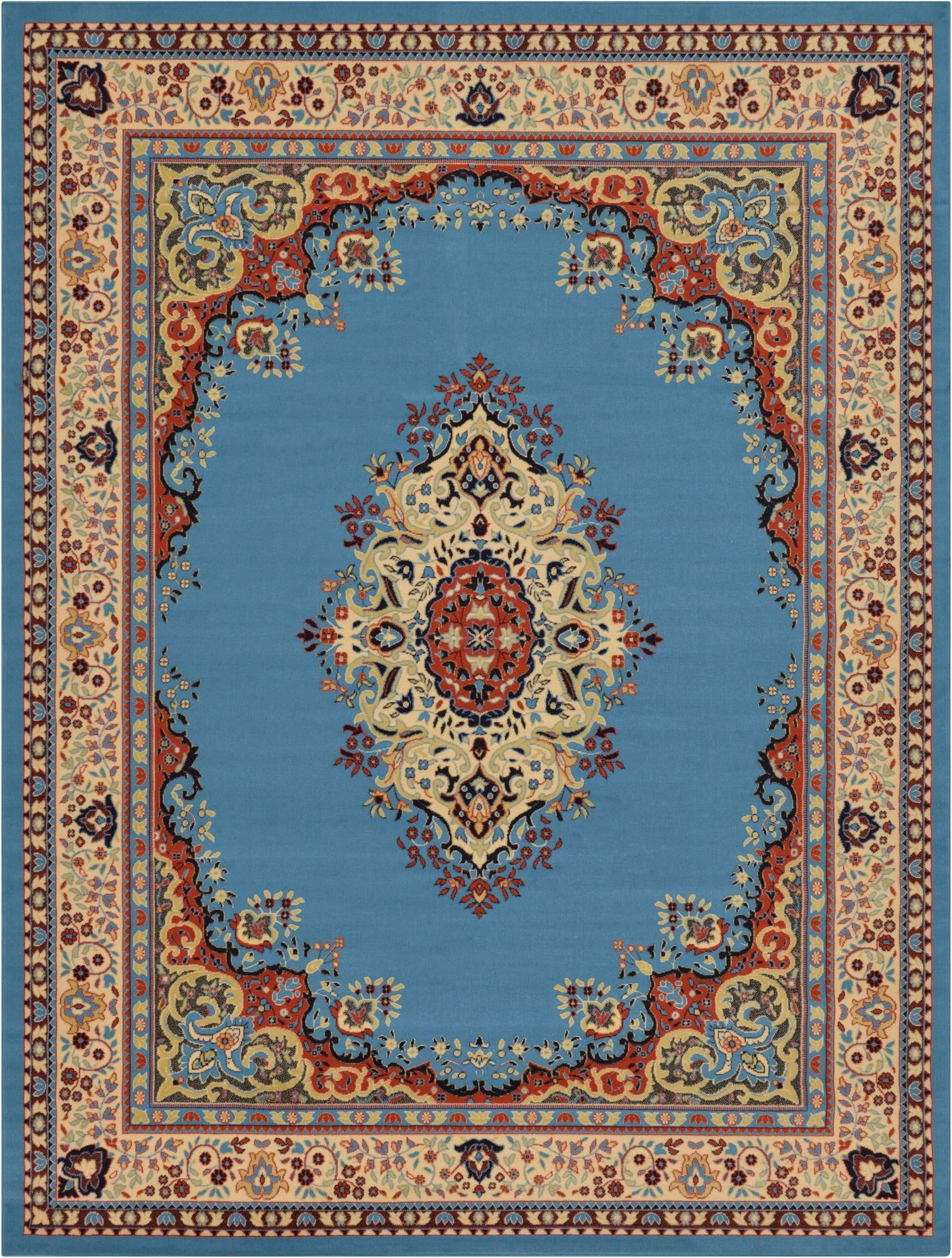 9' x 12' Mashad Design Rug
