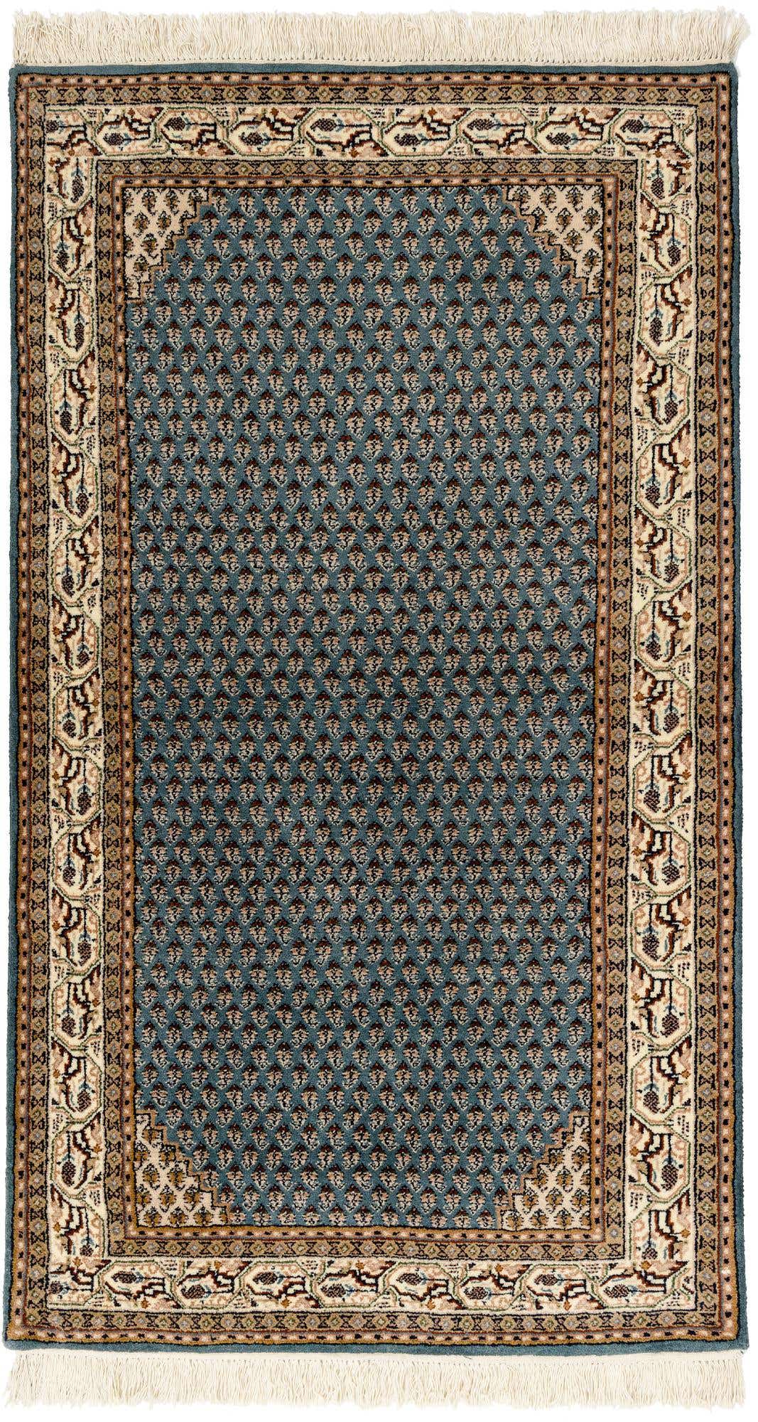 3' x 5' 3 Hand Knotted Mir Oriental Wool Rug