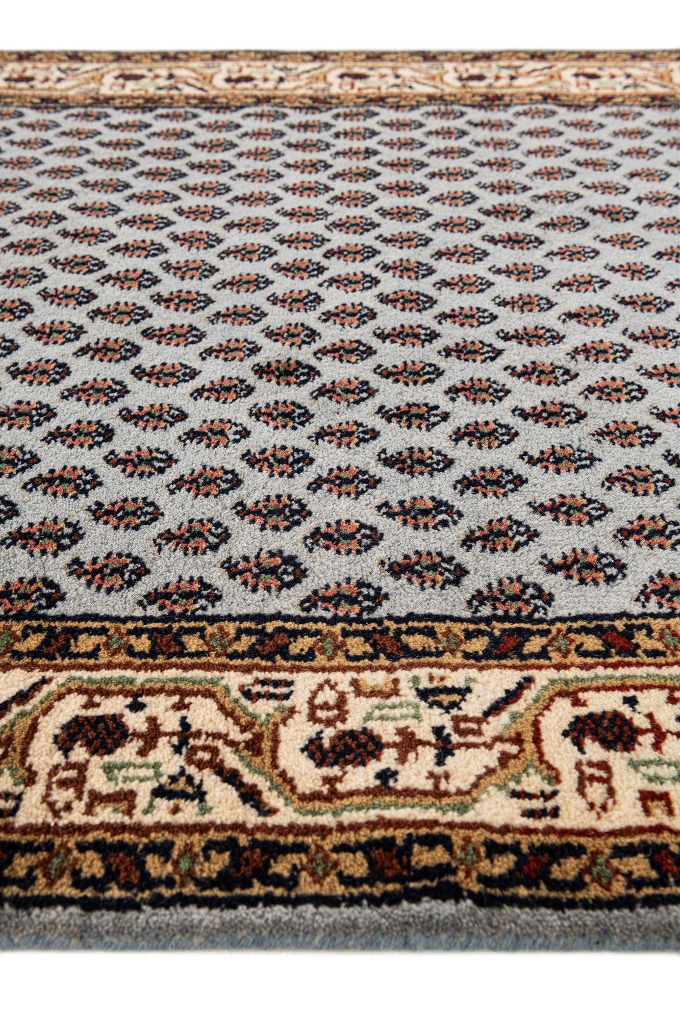 3' 1 x 5' 5 Hand Knotted Mir Wool Rug