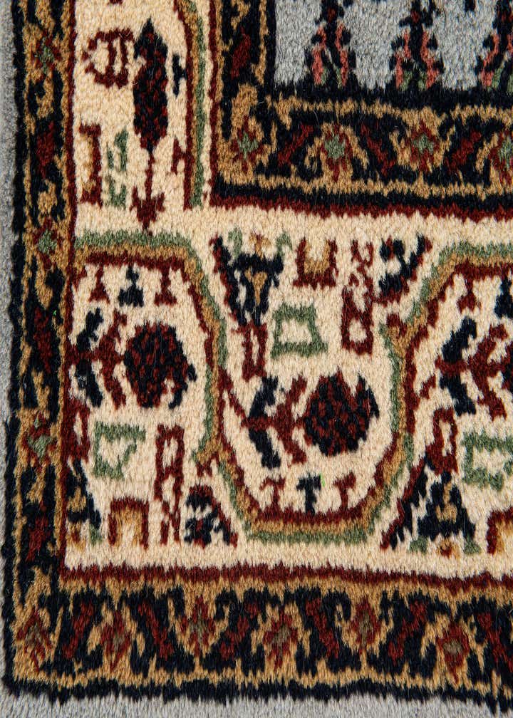3' 1 x 5' 5 Hand Knotted Mir Wool Rug