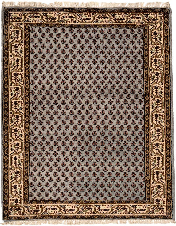 Detail image of 3' 1 x 5' 5 Hand Knotted Mir Wool Rug