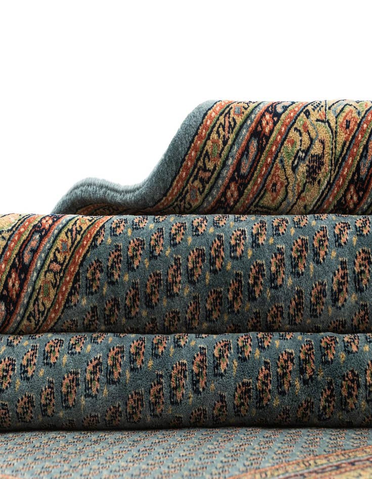 Detail image of 5' 10 x 8'  Hand Knotted Mir Wool Rug