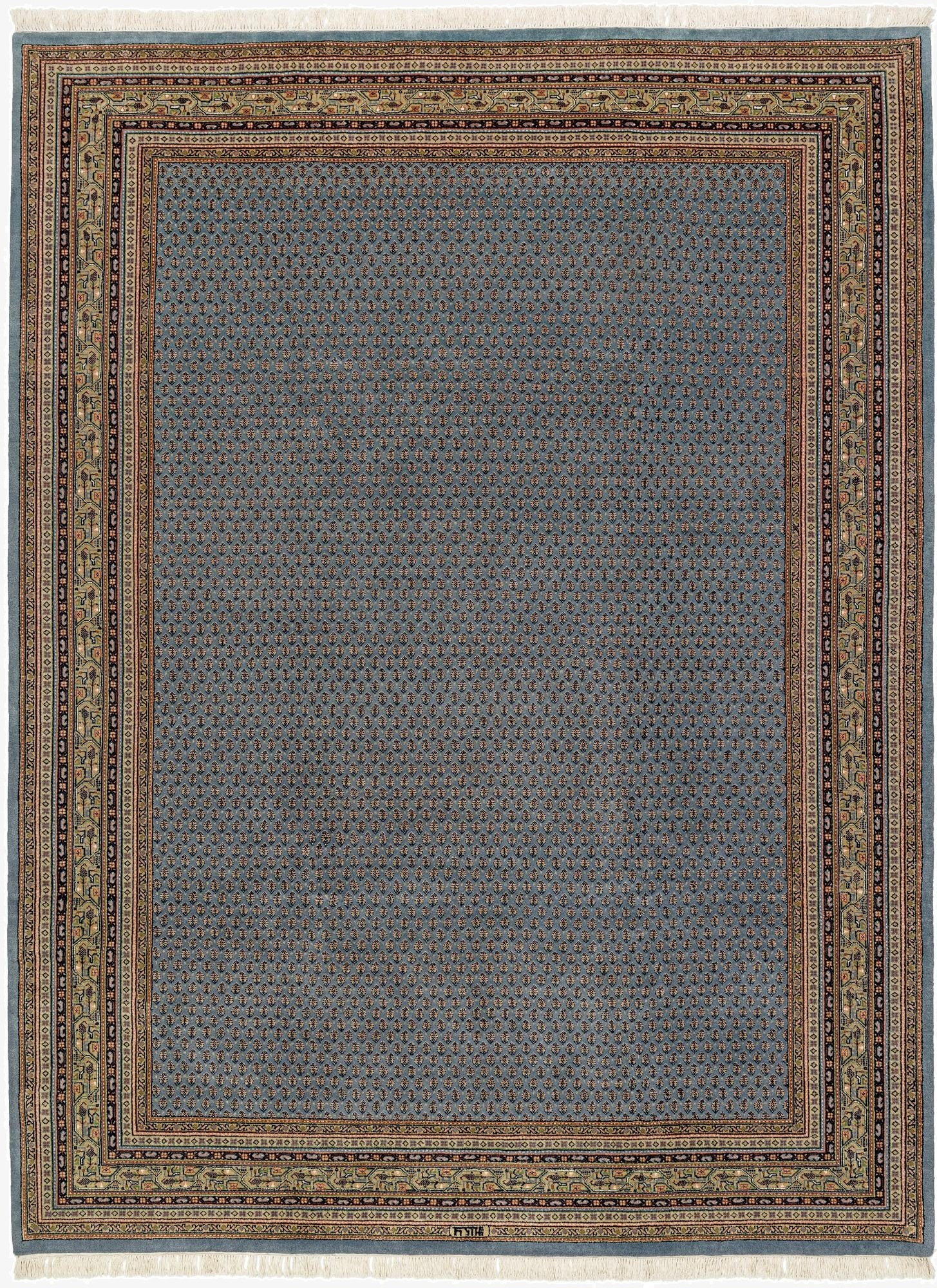225cm x 297cm  Hand Knotted Mir Wool Rug