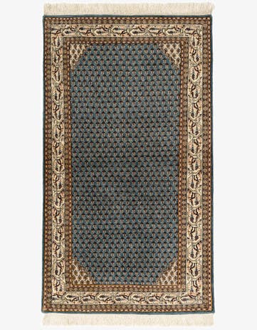 3' x 5' 3 Hand Knotted Mir Oriental Wool Rug