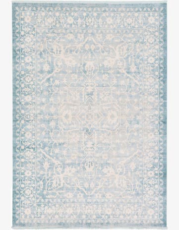 Light Blue Modern Classical Rug