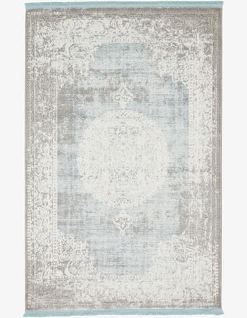 Light Blue Modern Classical Rug