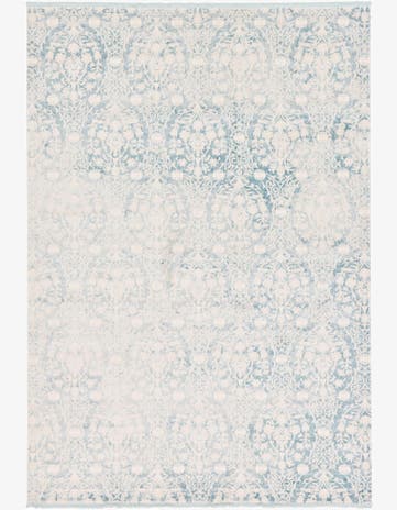Light Blue Modern Classical Rug