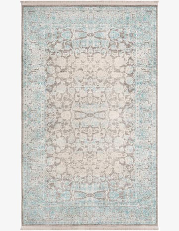 Light Blue Modern Classical Rug
