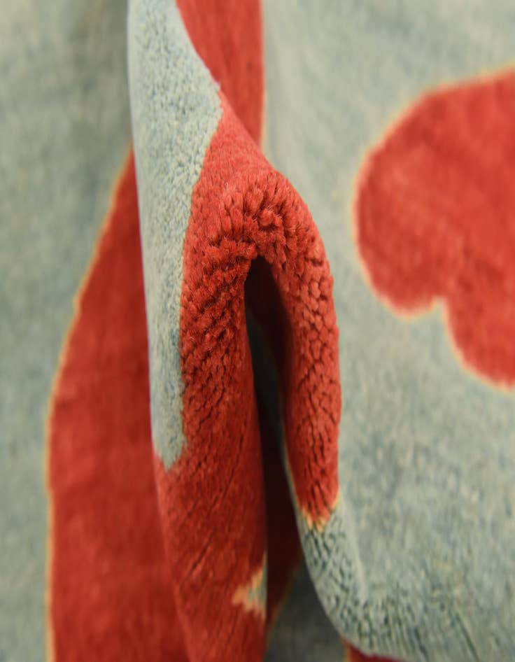 Detail image of 6' 4 x 9' 9 Hand Knotted Modern Ziegler Rug