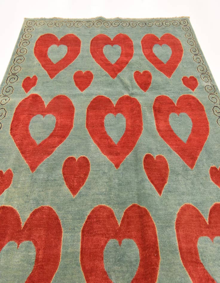 Detail image of 6' 4 x 9' 9 Hand Knotted Modern Ziegler Rug