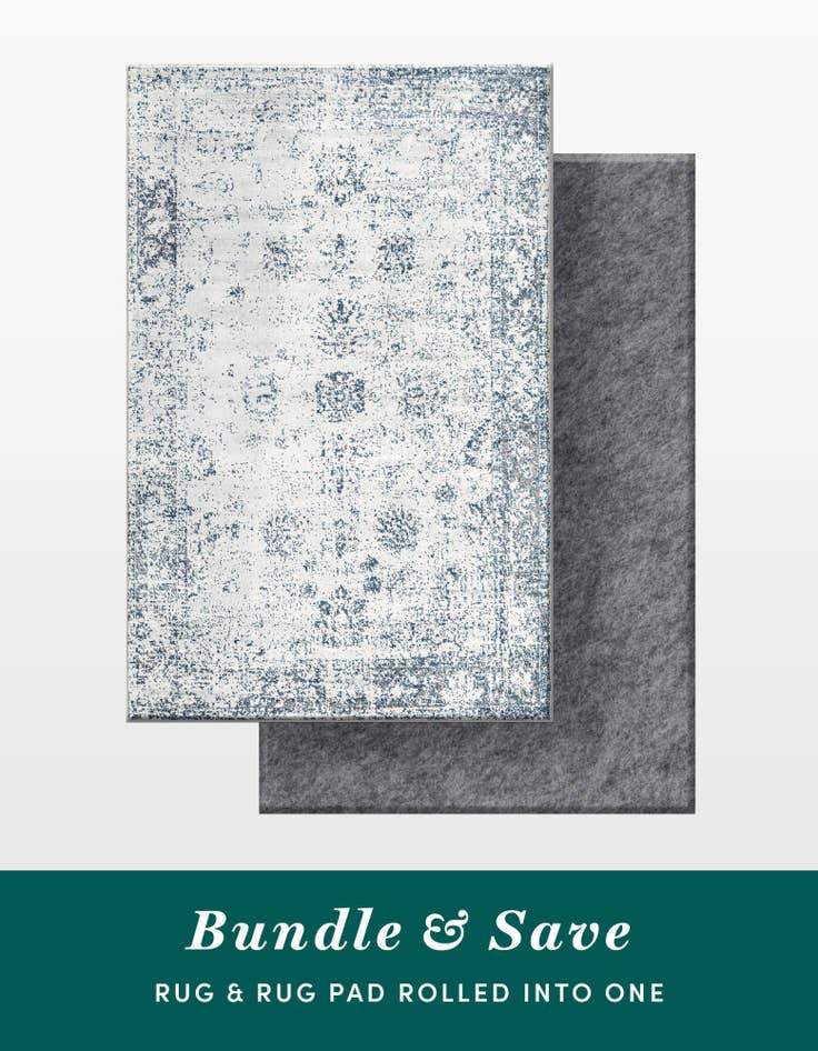Detail image of 5' 3 x 8' Monte Carlo Rug With Pad Bundle
