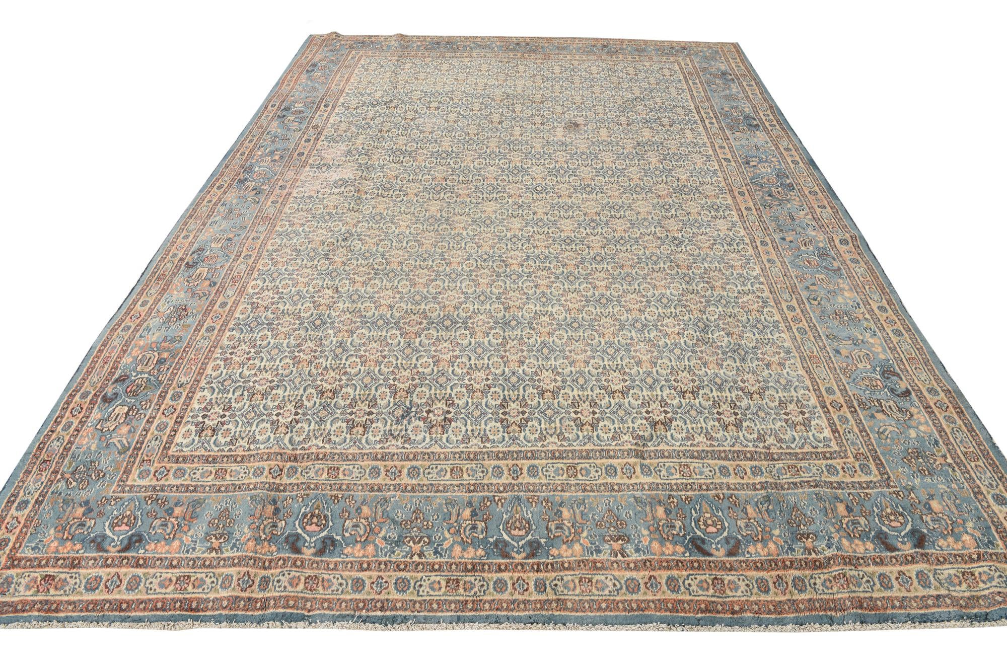 8' 5 x 11' Hand Knotted Mood Persian Wool Rug