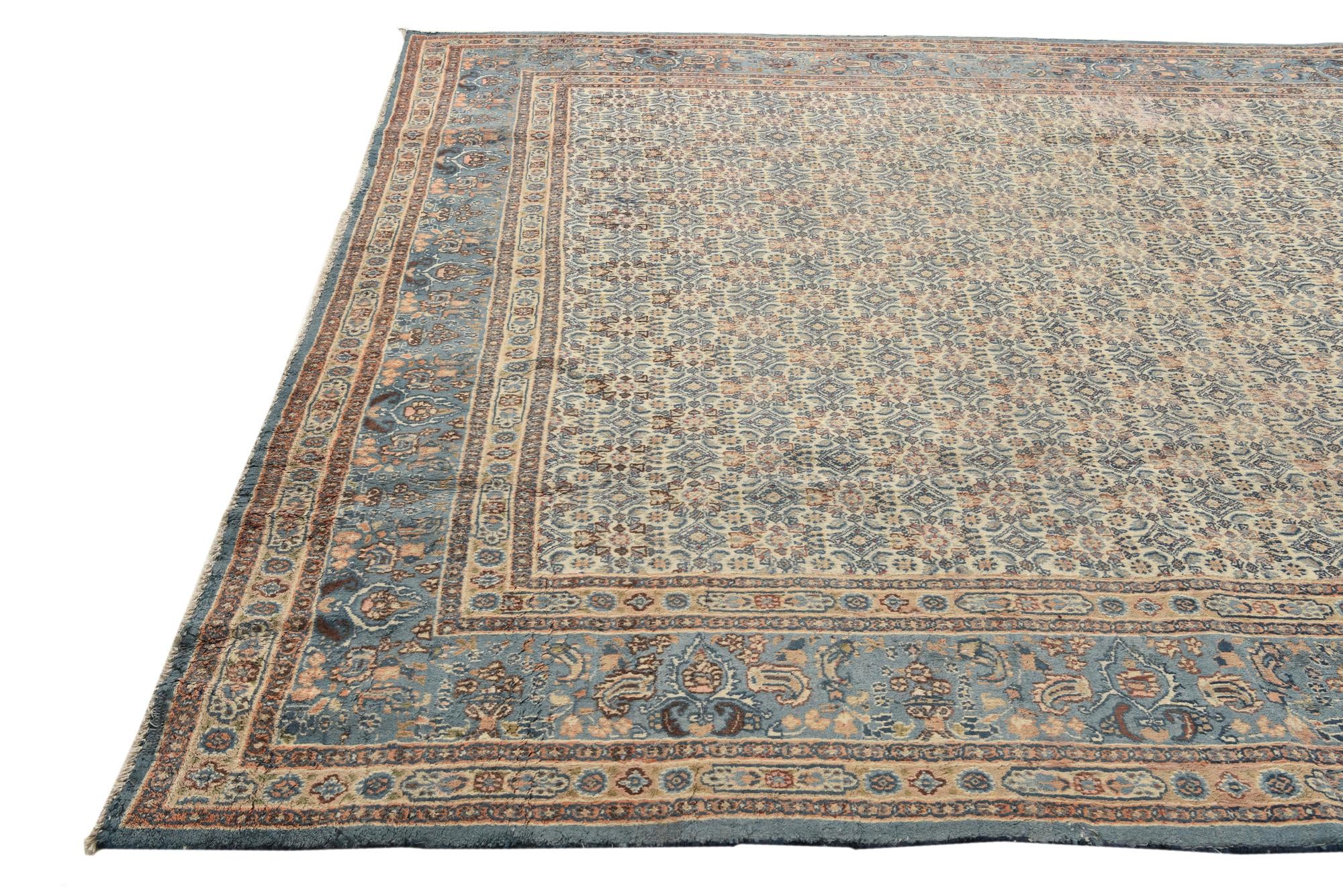 8' 5 x 11' Hand Knotted Mood Persian Wool Rug